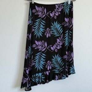 VTG Slinky Brand Skirt Women XL Artsy Asymmetrical Y2K 90s Dance